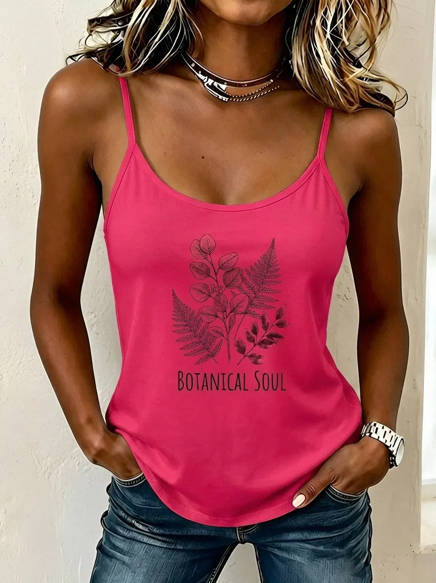 Botanical Soul Fern Tank Top Modern