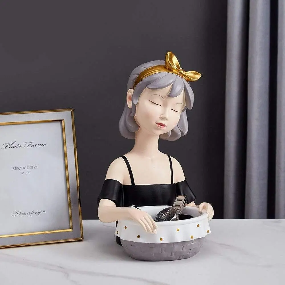 Girl Tray Storage Sculpture
