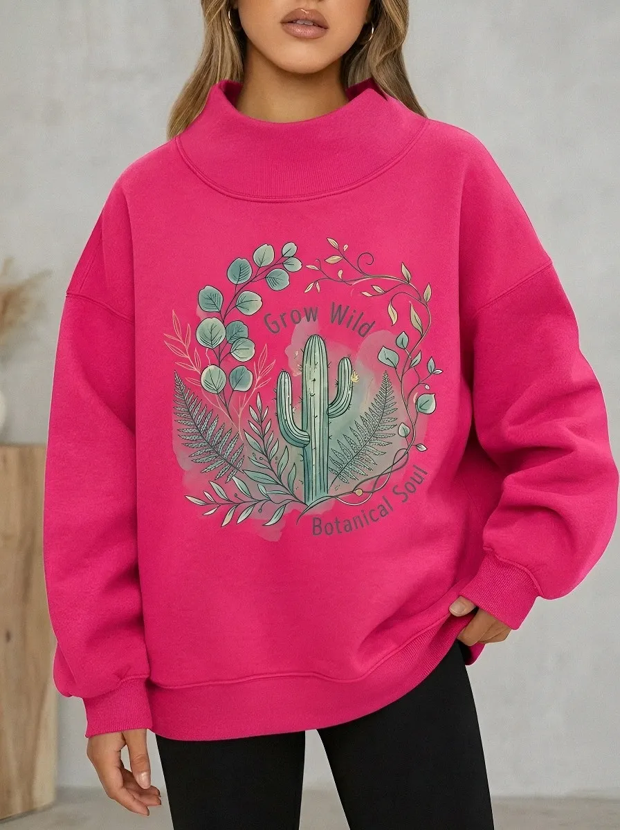 Botanical Cactus Grow Sweatshirt