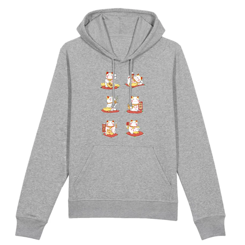 Character Cat Graphic Pullover Hoodie