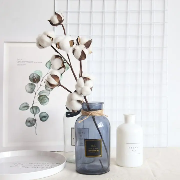 Floral Artificial Cotton Decorative Botanical Accent