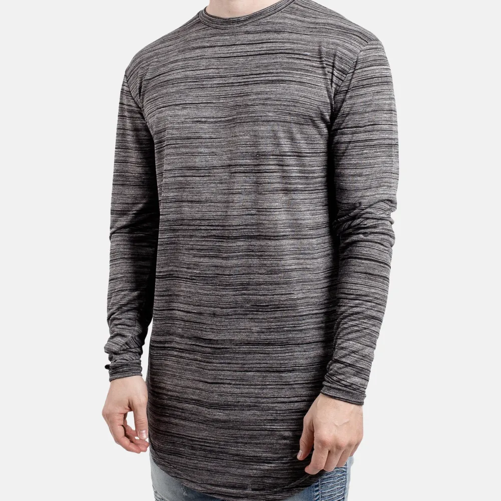 Easy Fit Round Neck Longline Tee