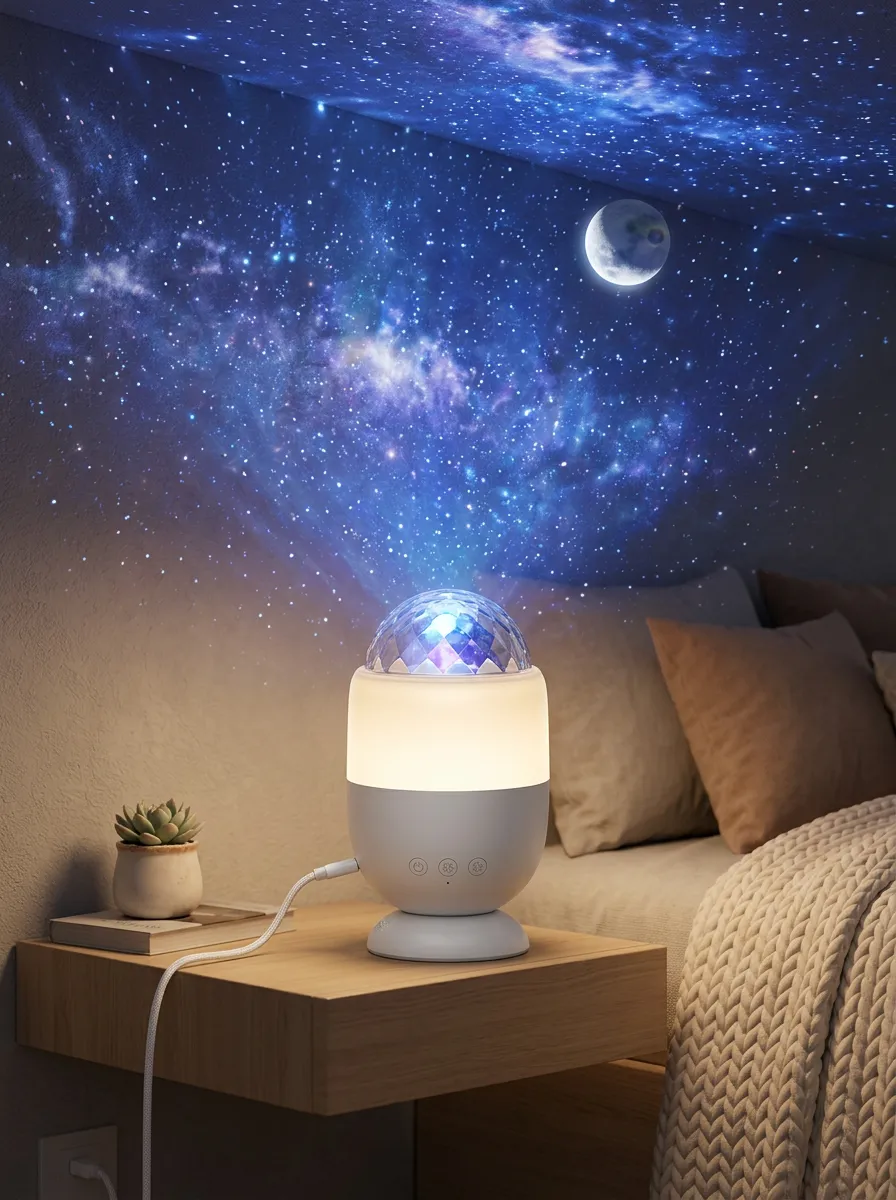 Lunar Galaxy Starry Sky Moon Projector Night Light