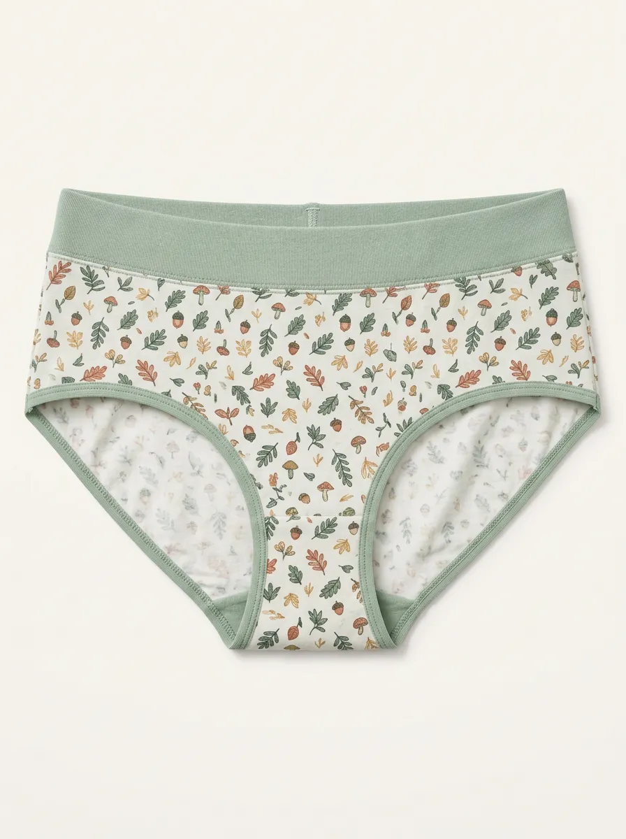 Women's Printed Briefs with Soft Pattern Detail