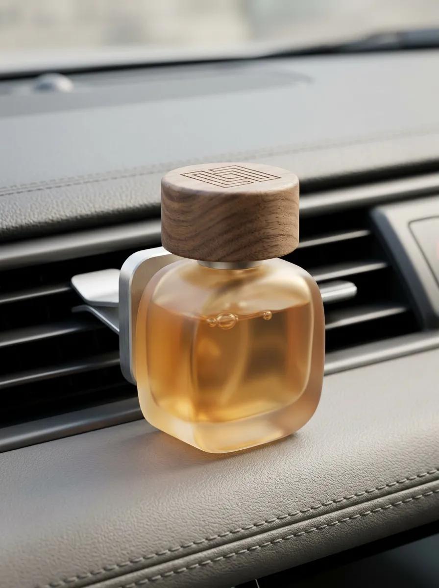 Refined Wooden-Cap Car Air Freshener