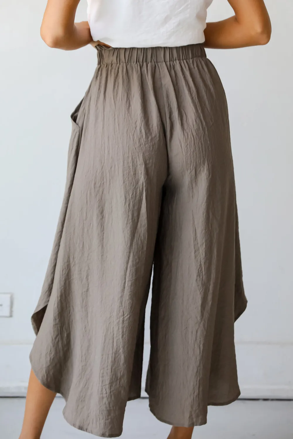 Mocha Wide Leg Pants