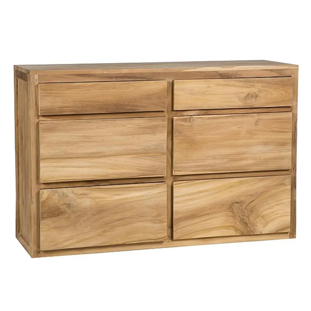 Six Drawer Teak Dresser