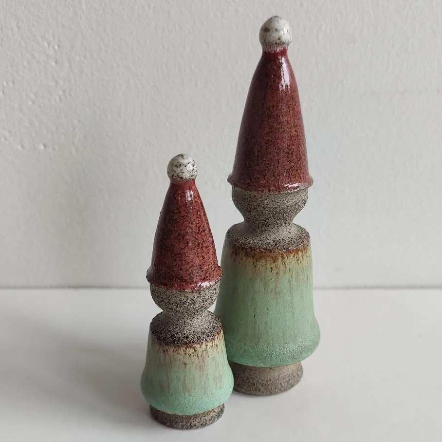 Handcrafted Ceramic Gnome Ornament