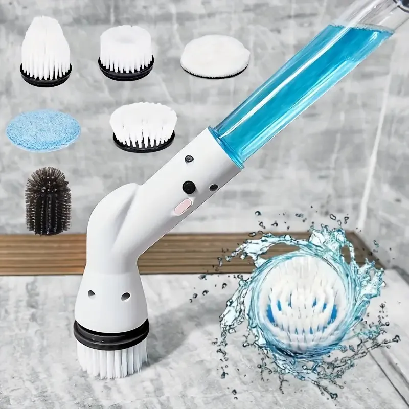5Pcs Cordless Electric Rotary Powerful Scrubber