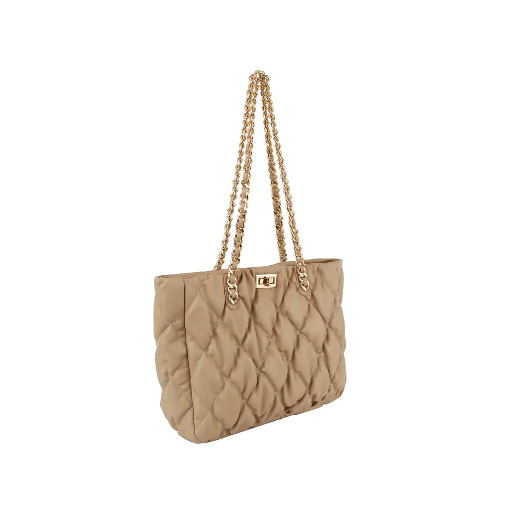 Quilted Chain Tote Bag