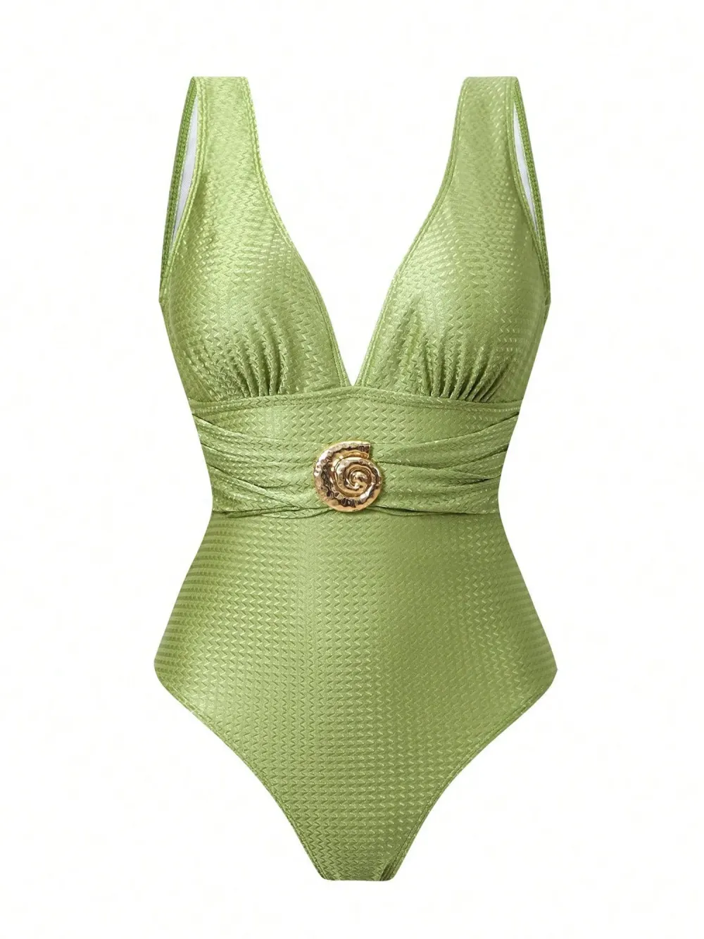 Victoria Printed Swimsuit Set In Green