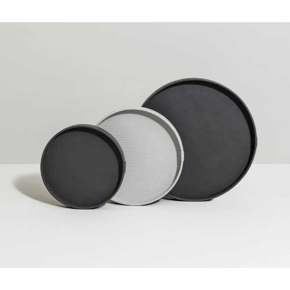 Calfskin Leather Round Tray