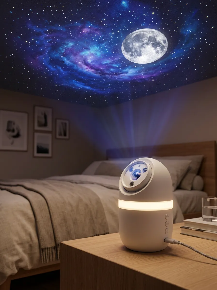 Starlight Galaxy Moon Projector Night Light