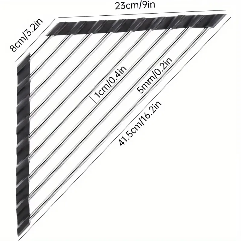Roll-Up Sink Drying Rack