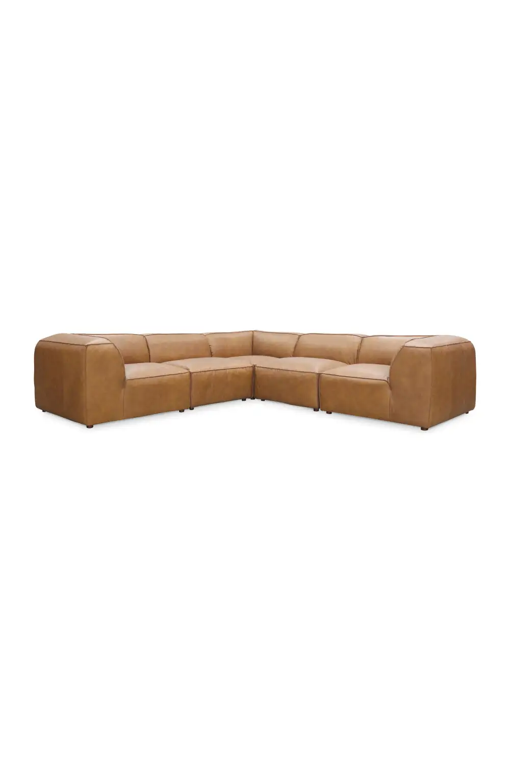 Sectional L-Shaped Leather Sectional Sofa