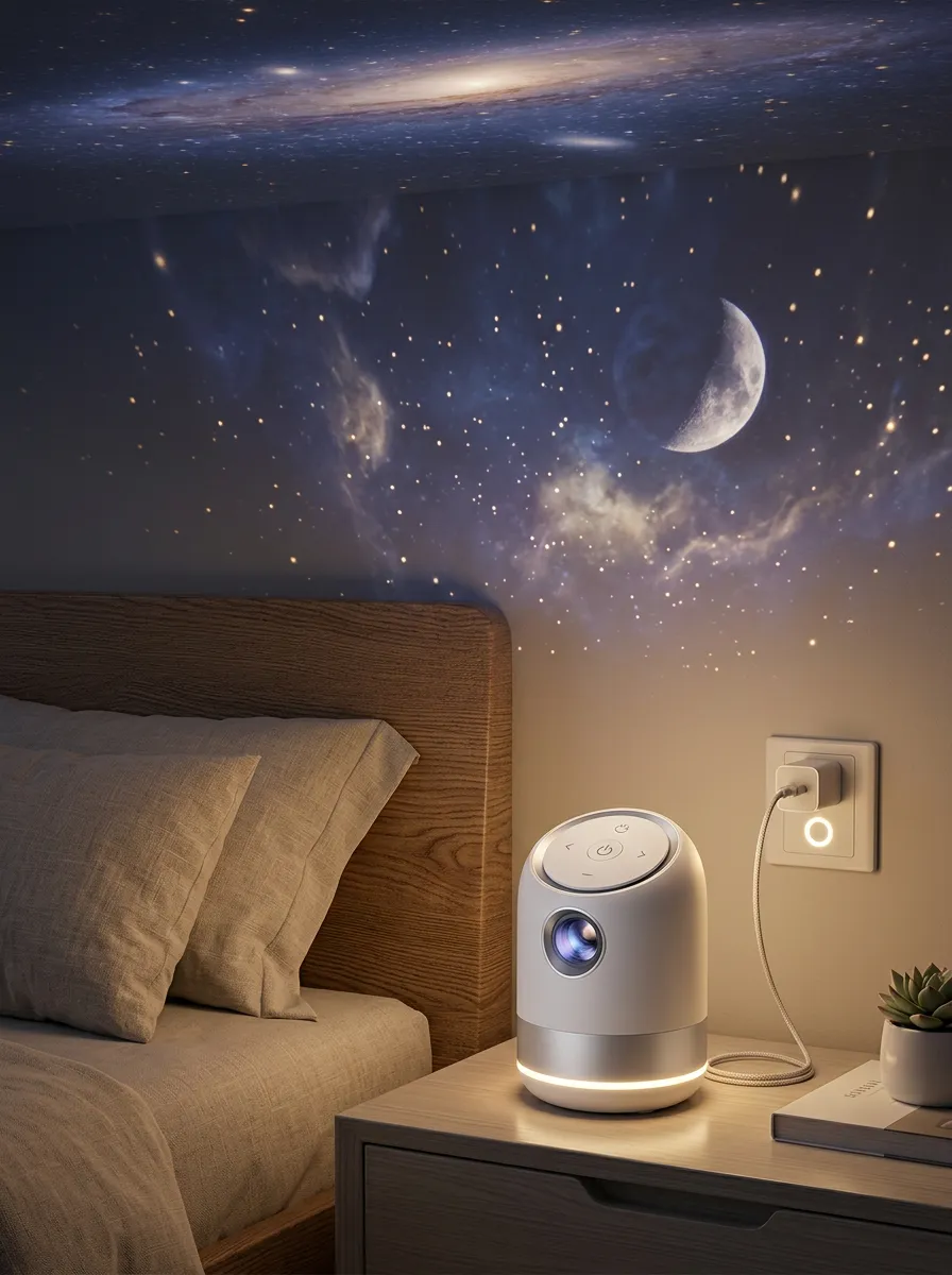 Galaxy Moon Star Projector Night Light