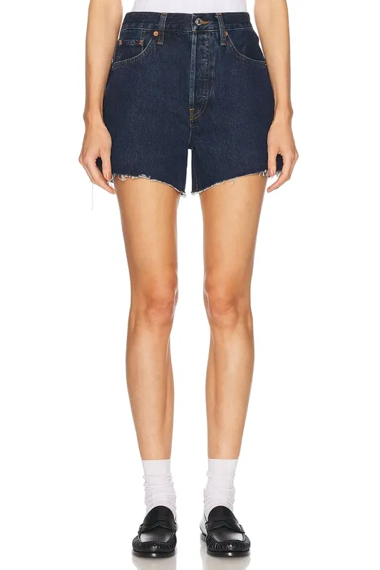 Heritage Rinse Denim Cotton Pocket Shorts