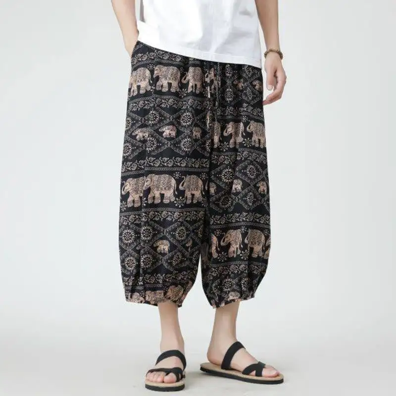 Patchwork Pocketed Pants