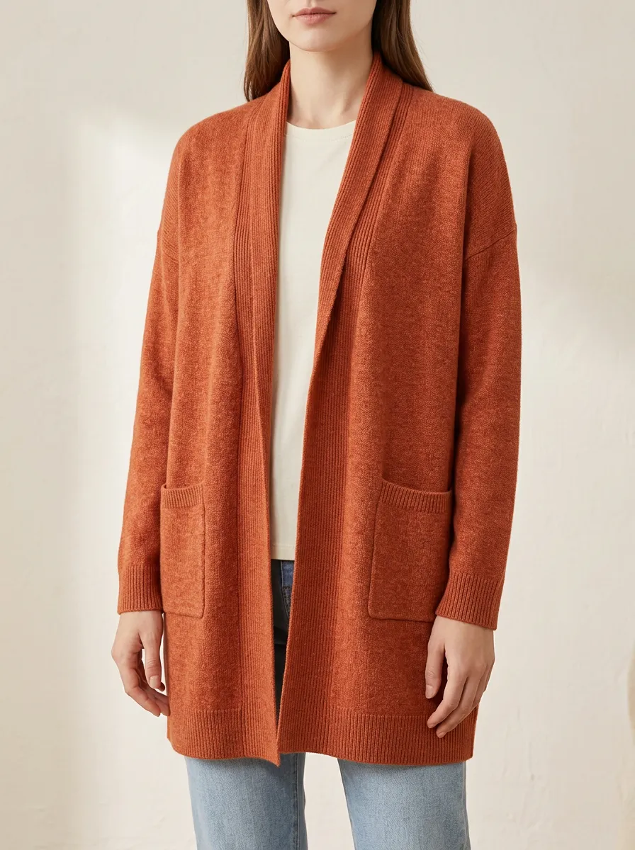 Everyday Open-Front Knit Cardigan