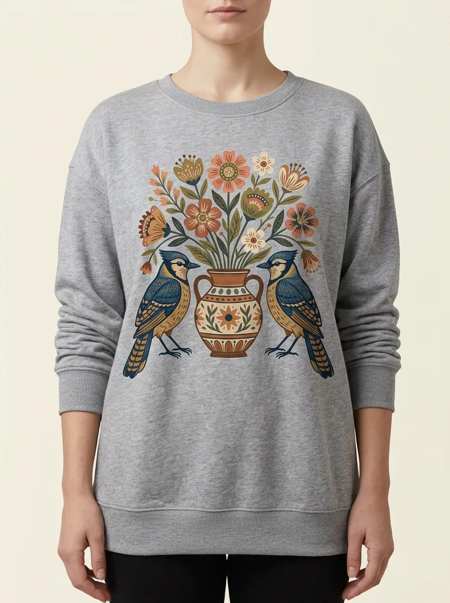Floral Vase Sweatshirt