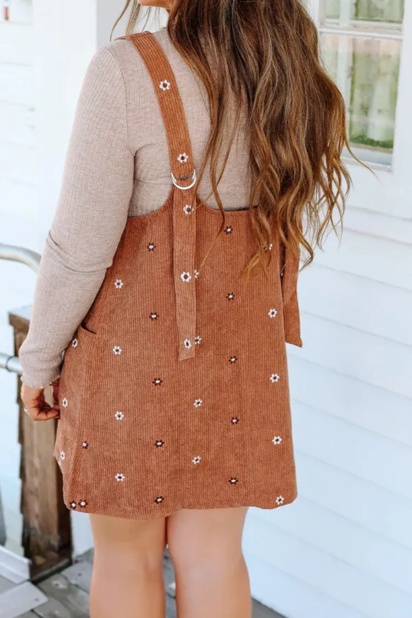 Embroidered Mini Dress