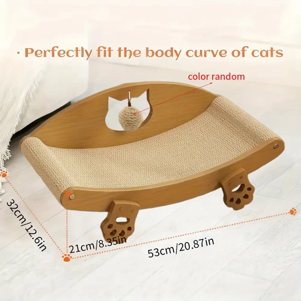 Dual-Use Cat Bed Scratcher