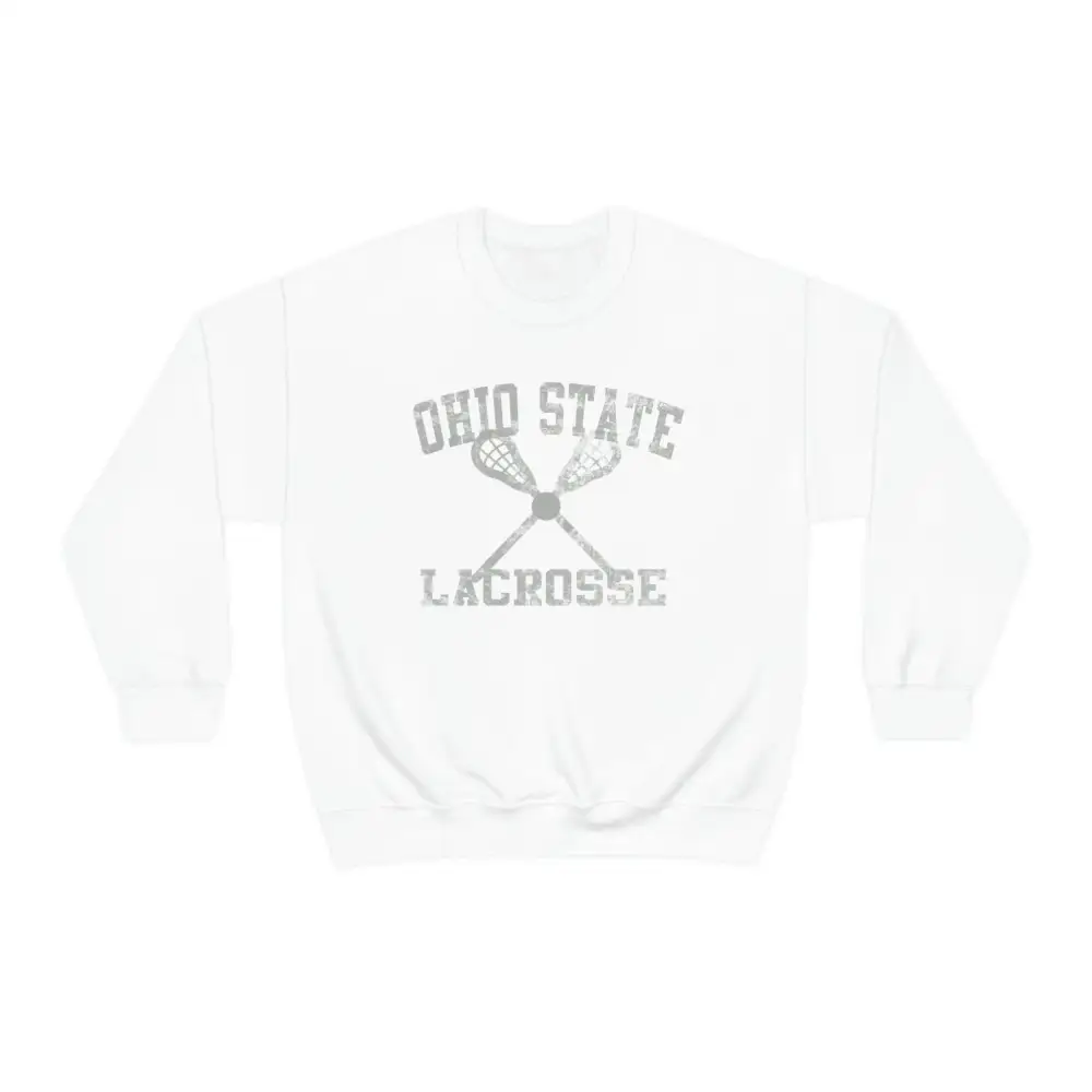 Sport Print Lacrosse Graphic Crewneck Sweatshirt