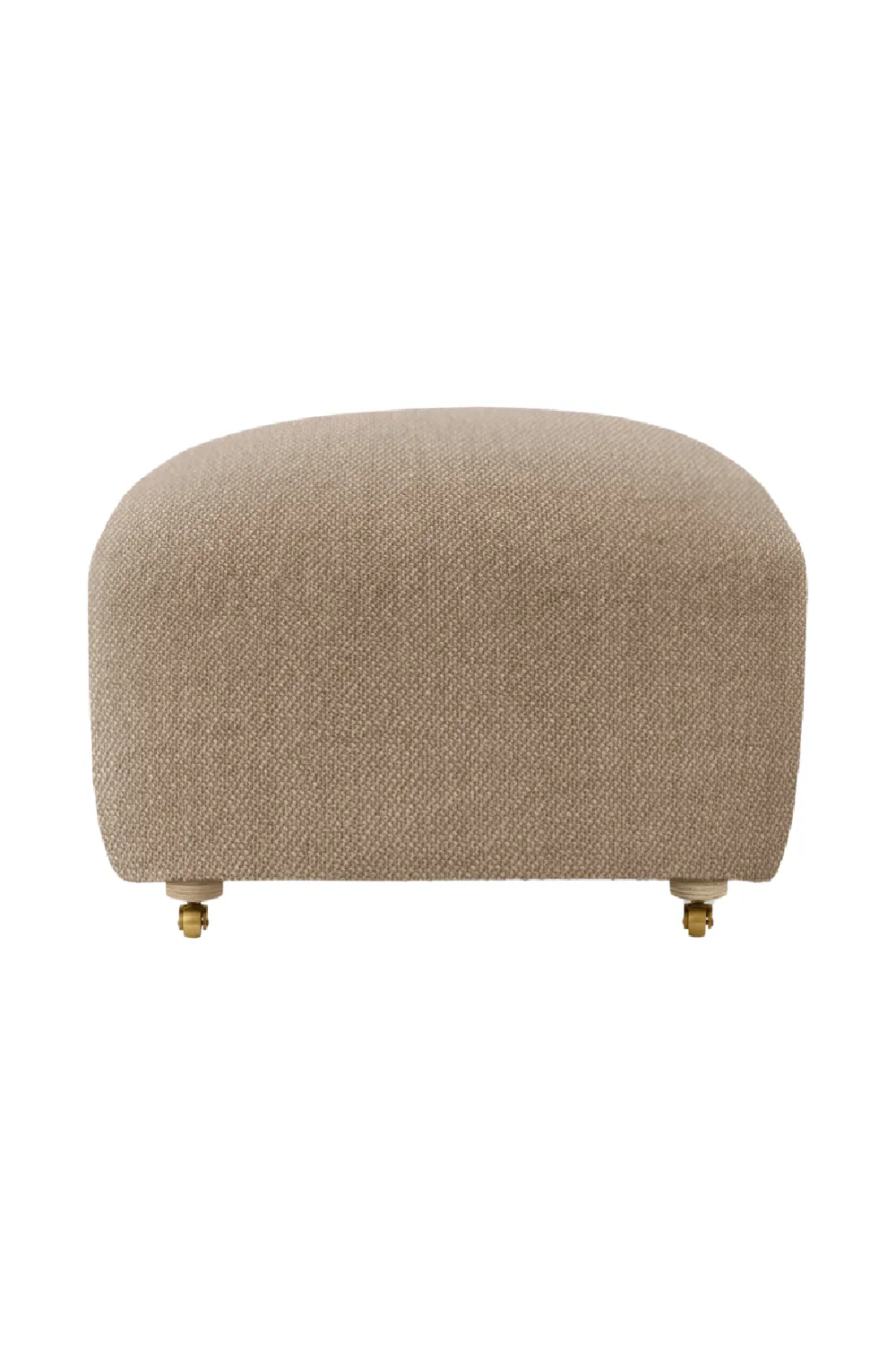 Oak Leg Upholstered Ottoman