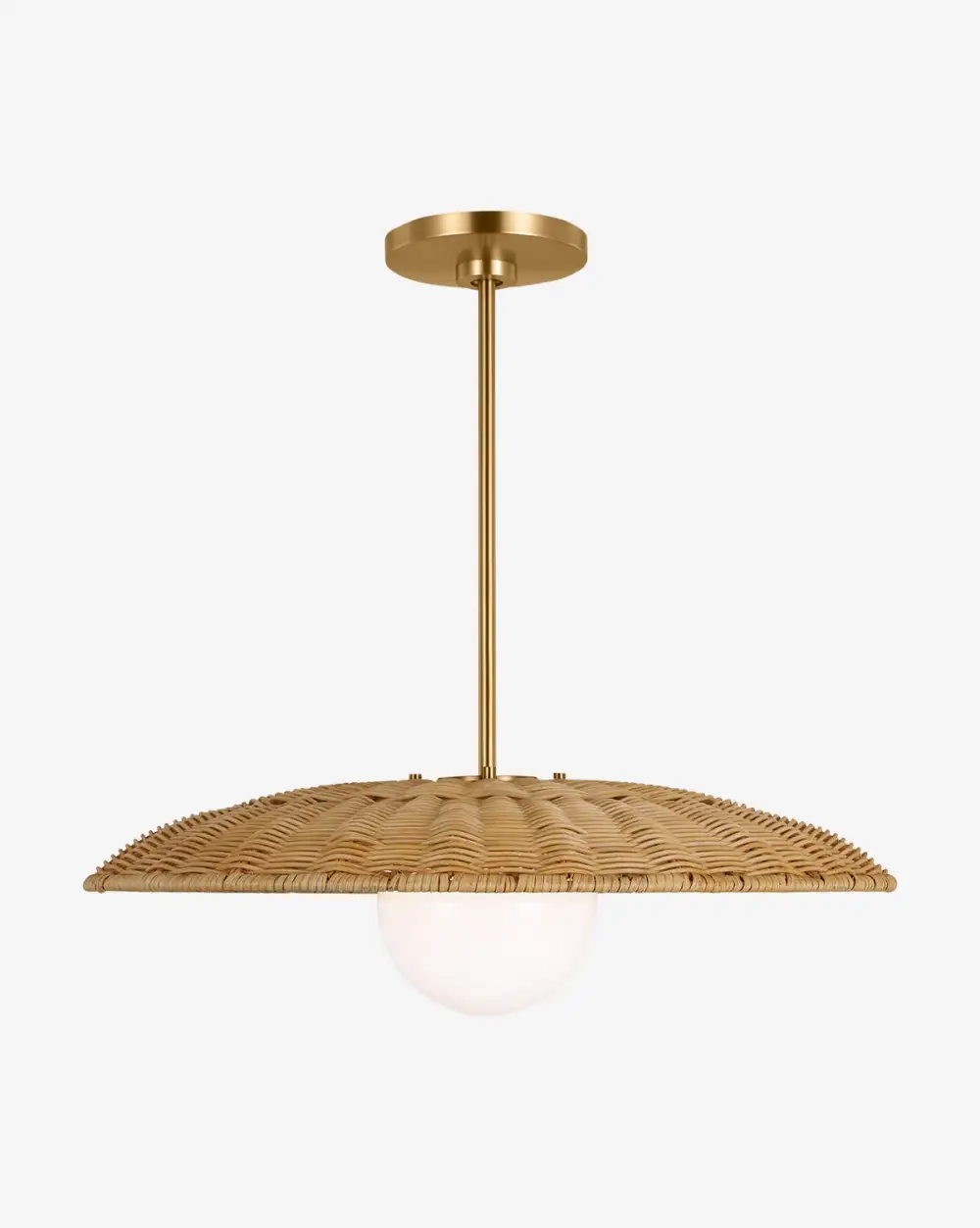 Globe-Shade Streamlined Pendant Light