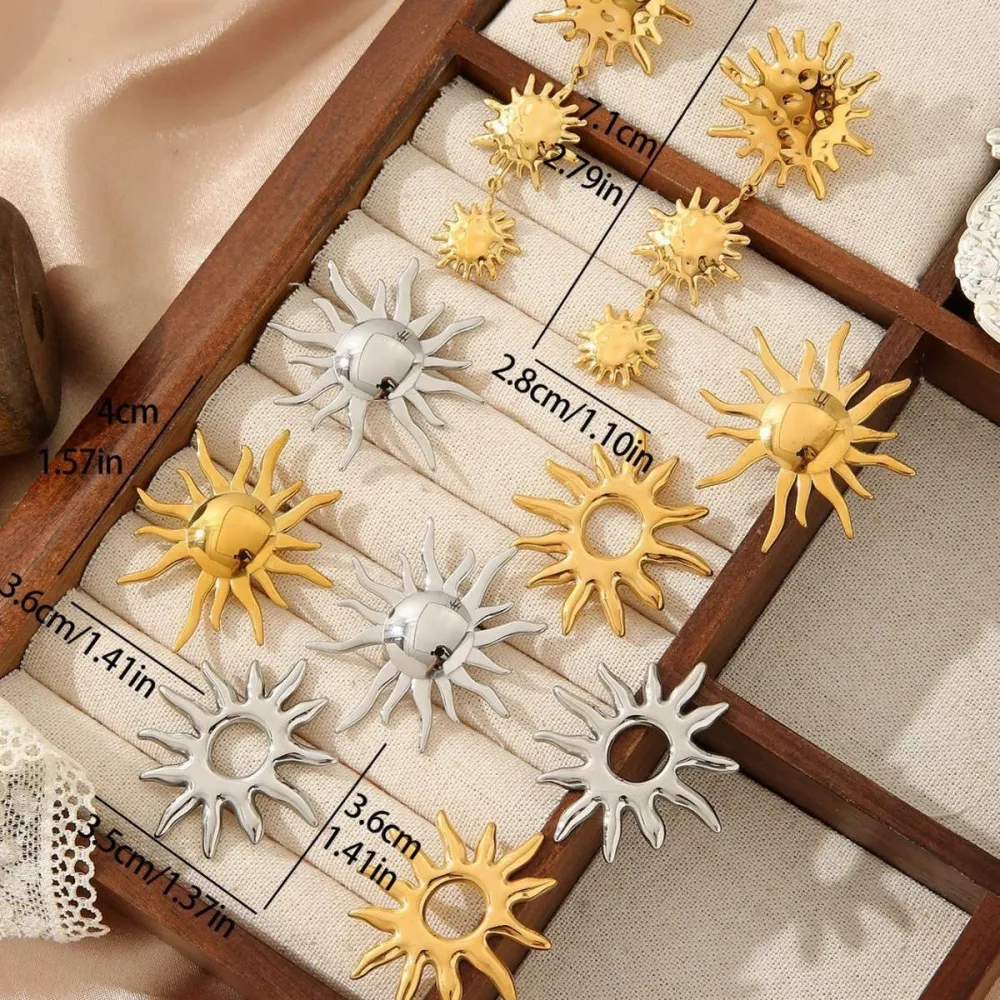 Metal Stainless Steel Vintage Earrings