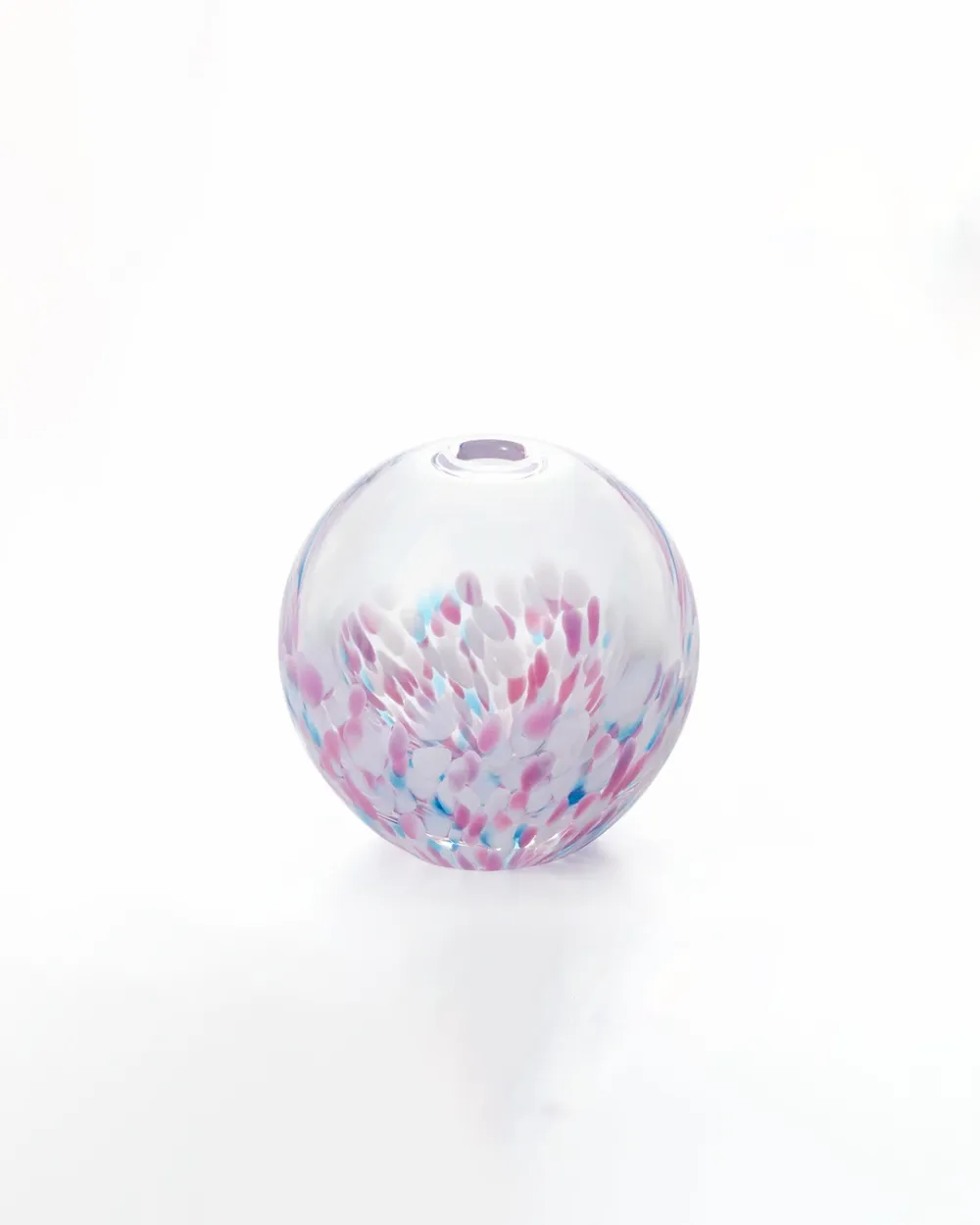 Sky Blossom Glass Bud Vase