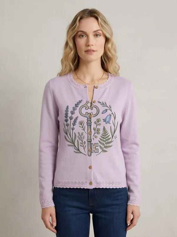 Botanical Key Floral Cardigan