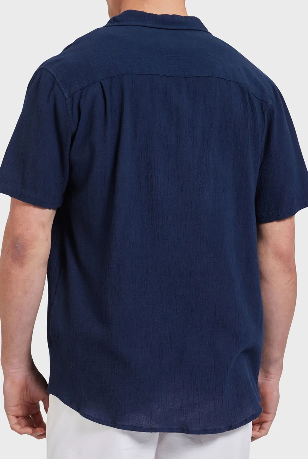 Casual Short Sleeve Shirt- Peach