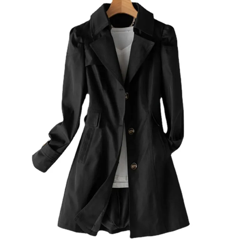 Classic Double-Breasted Trench Coat