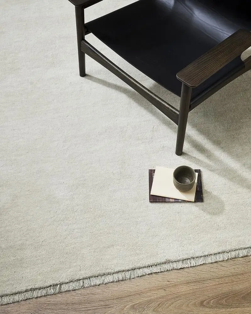 Wool Contemporary Textured Area Rug