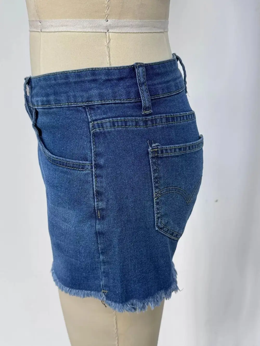 Relaxed Raw Hem Shorts