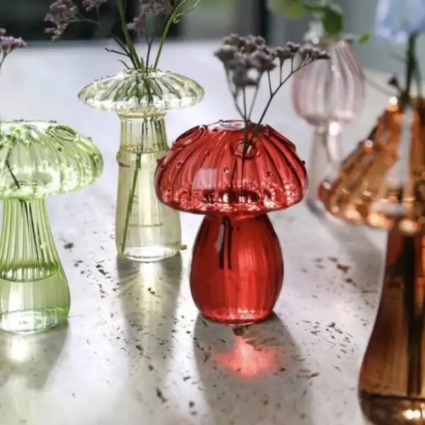 Glass Floral Decorative Table Vase