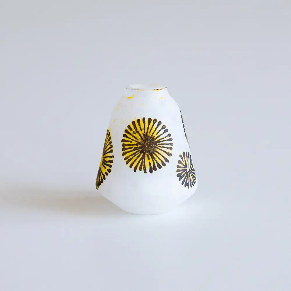 Low Profile Glass Bud Vase