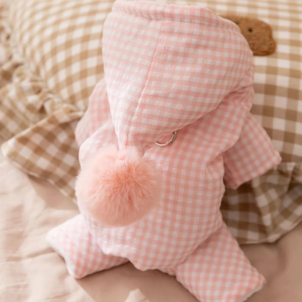 Gingham Dog Jumpsuit