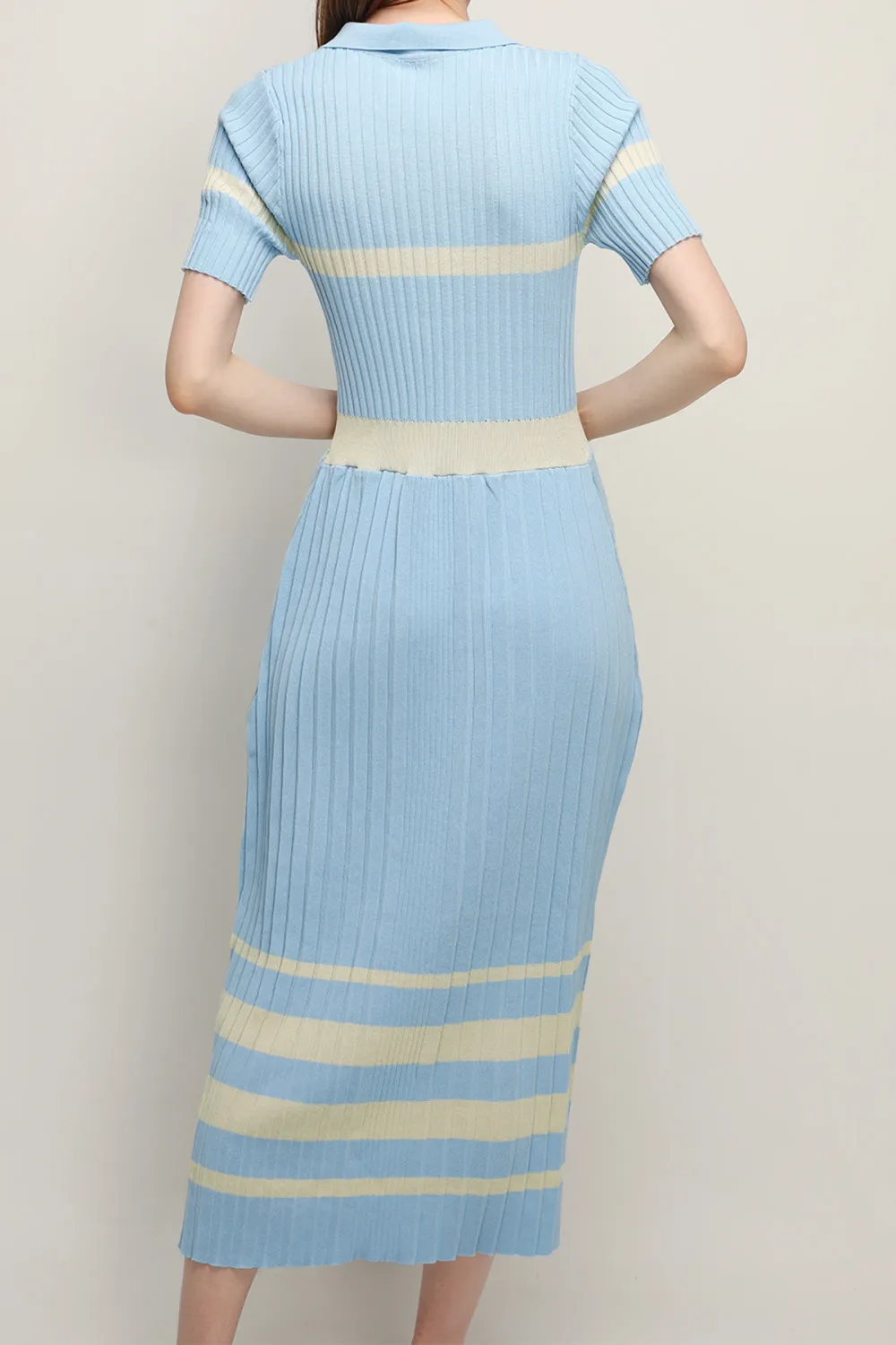 Pleated Hem Maxi Dress