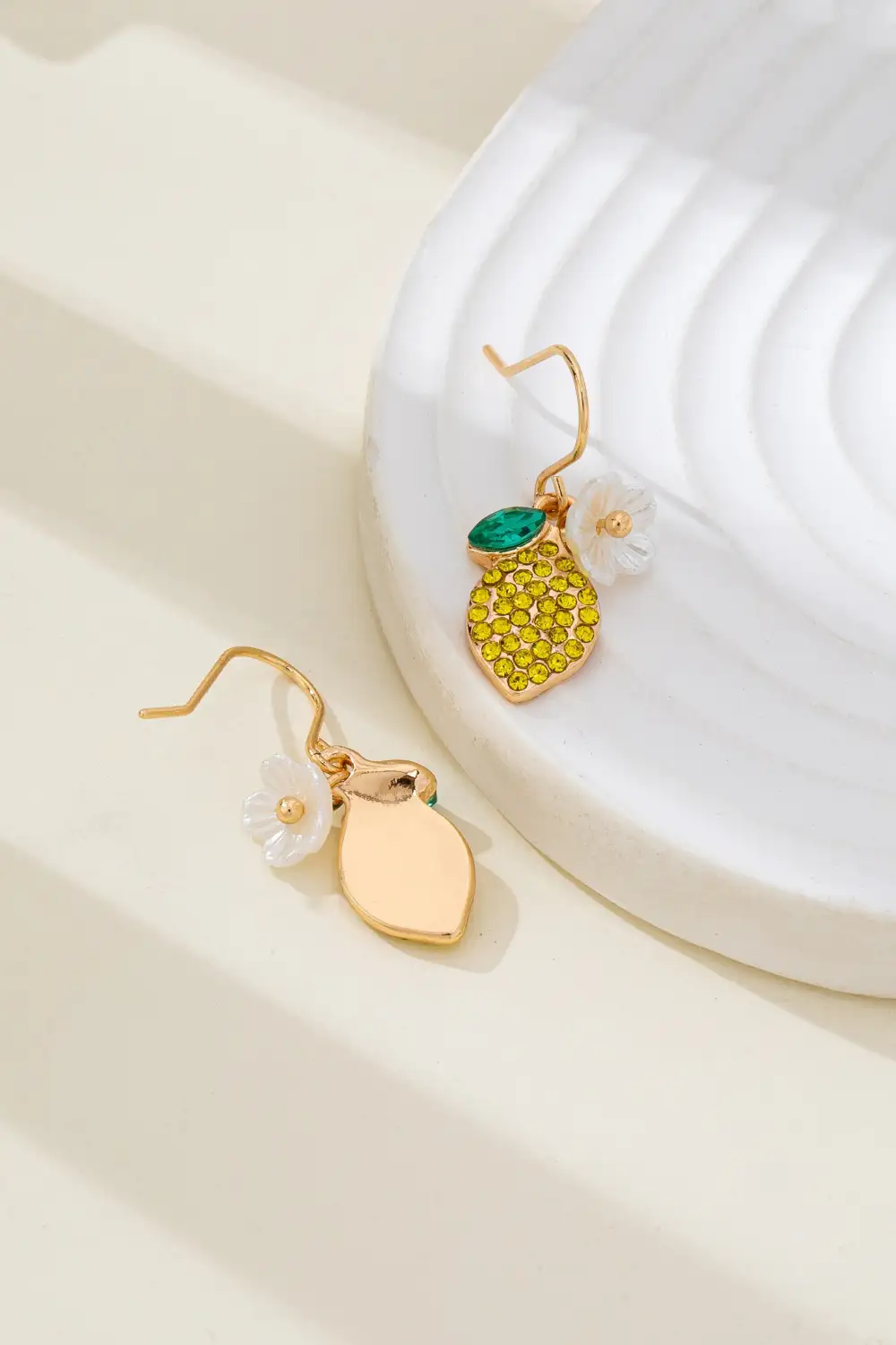 Sparkling Pave Lemon Drop arrings