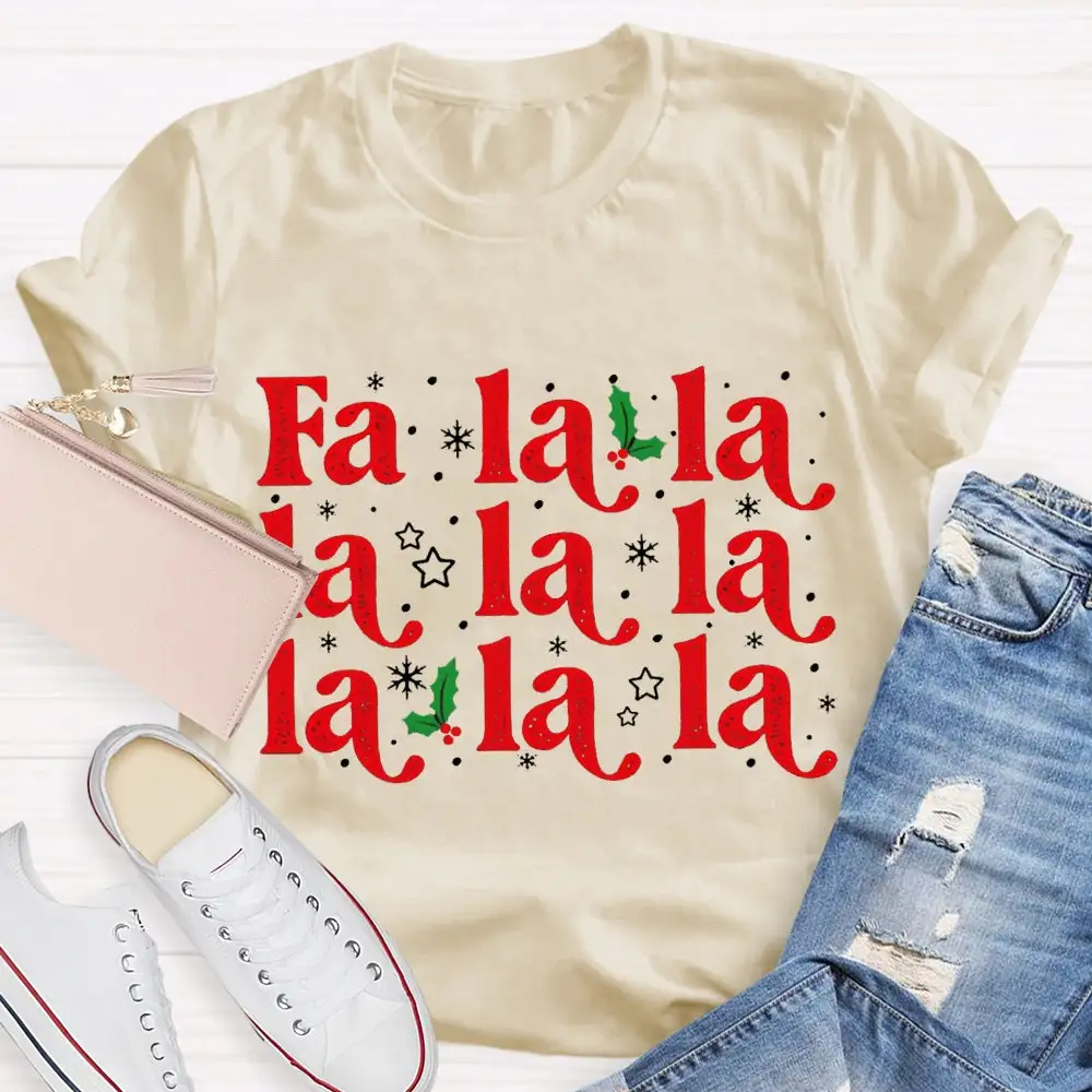 Musical Notes And Snowflakes Christmas Music T-Shirt