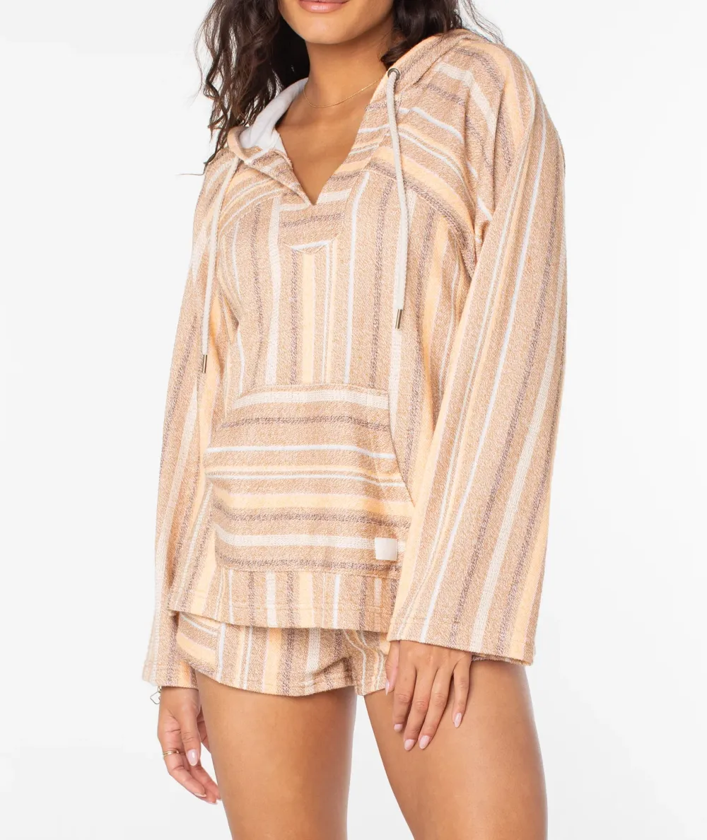 Wild Striped V-Neck Sweatshirt