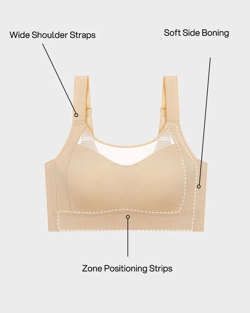 No-Spill Full Coverage Seamless Support Bra