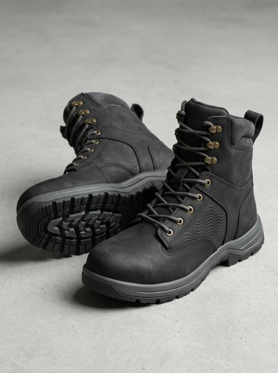 Unisex Tactical Wave Pattern Print Work Boots