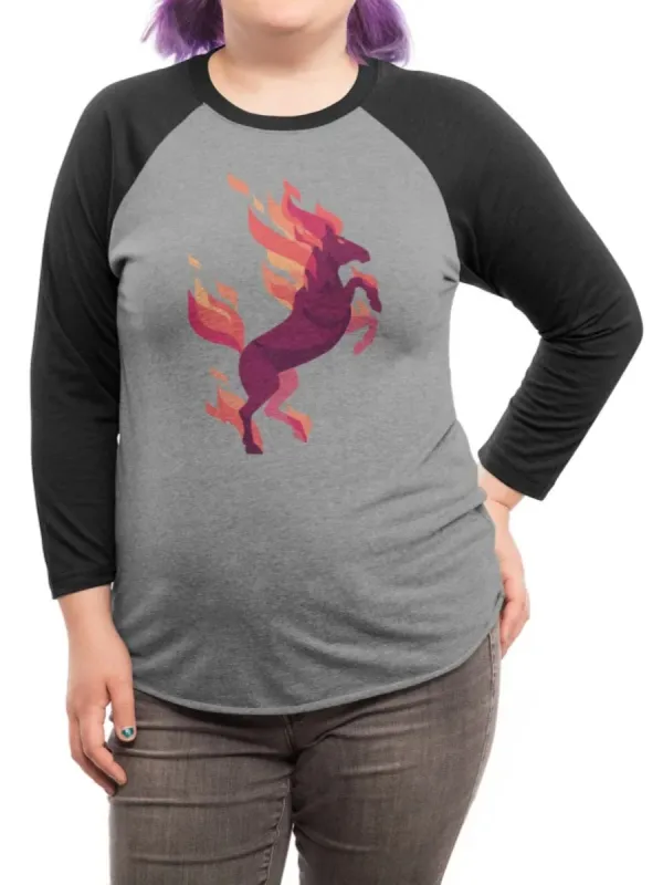 Flame Horse Art Print T-Shirt