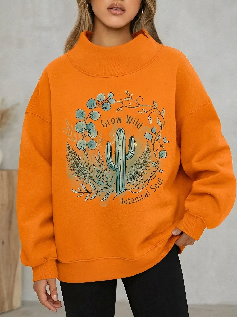 Botanical Cactus Grow Sweatshirt