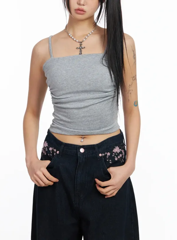 Shirred Tank Top