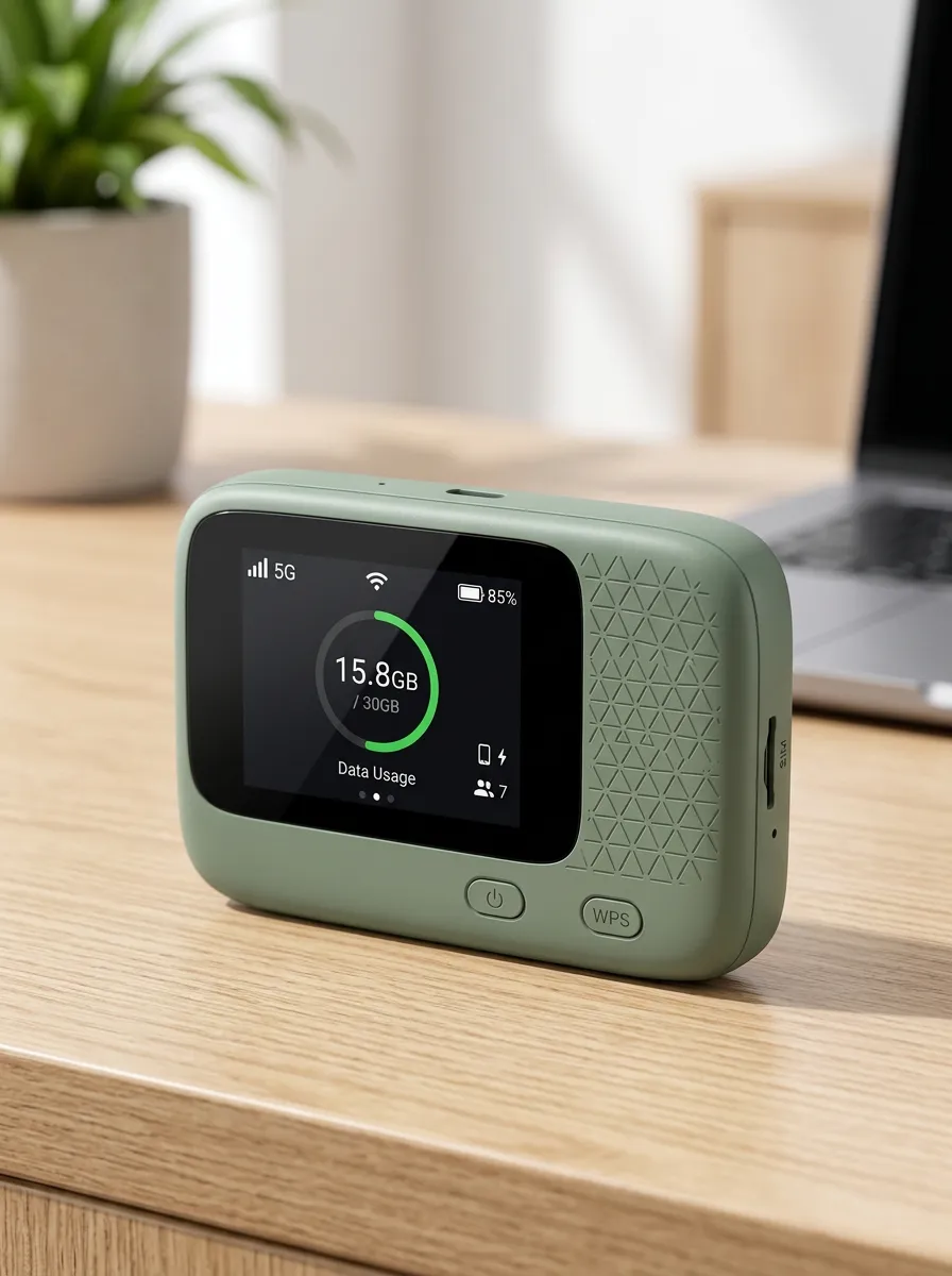 Compact 5G Data Display Hotspot