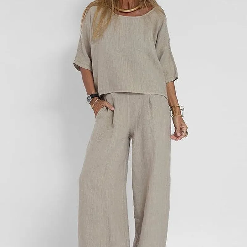 Comfortable Loose Fit Matching Outfit Two-Piece Set